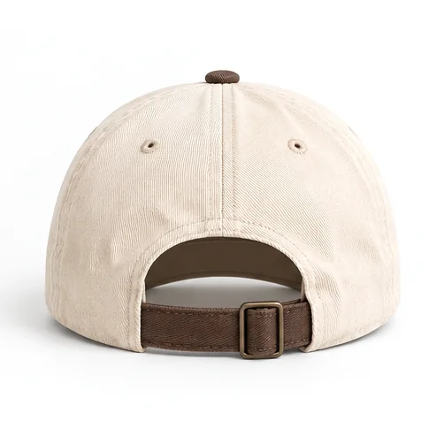Back of the Horizon cap with adjustable strap and metal buckle